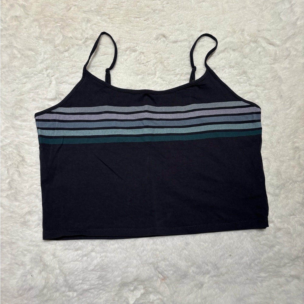 American Eagle Outfitters Black Crop Cami